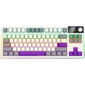 LORGAR KBP70 TKL vezeték nélküli billentyűzet, RGB világítás, angol kiosztás, bézs, EGYEDI switch, Mechanikus, TKL, RGB, fém, vezeték nélküli, wireless, USB