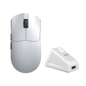 AULA SC380 Pro Tri-Mode Vezeték Nélküli Gamer Egér + Dokkoló - Fehér, vezeték nélküli, wireless