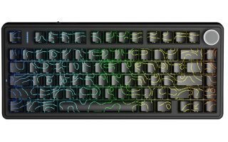 AULA F75 HE Tri-Mode Magnetic Switch Mechanikus Gamer Billentyűzet - Fekete Contour