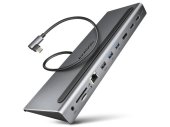 Axagon HMC-4KX3 11in1 USB-C Dokkoló és Hub - Video adapter / KVM / HDMI eszköz