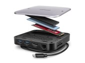 Axagon HMC-UFO 9 az 1-ben USB-C dokkoló és M.2 SSD ház