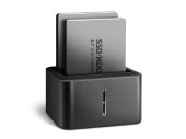 Axagon ADSA-D25 HDD/SSD Dokkoló - Fekete - SSD ház / adattároló kiegészítő