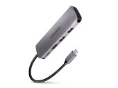Axagon HMC-5 USB-C Multiport Hub - Ezüst - Video adapter / KVM / HDMI eszköz