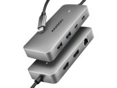 Axagon HMC-CUB83X2 USB-C 7 az 1-ben Multiport Hub