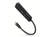 Axagon HMC-GL3A USB-C Hub 3 portos USB-A és Gigabit LAN adapter