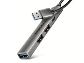 Axagon HUE-STA USB Hub - Alumínium - Video adapter / KVM / HDMI eszköz