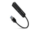 Axagon HMA-GL3A Multiport USB 3.0 Hub és Gigabit LAN adapter
