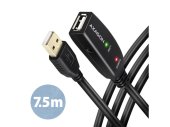 Axagon ADR-207 Aktív USB 2.0 Repeater Kábel 7.5m