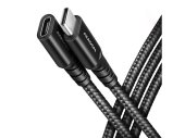 Axagon BUCM32-CF05AB USB-C 3.2 Gen 2 hosszabbító kábel 0.5m