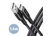 Axagon BUCM-AM15AB USB-C - USB-A kábel 1.5m