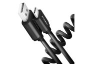 Axagon Twister USB-C - USB-A spirálkábel 0,6m