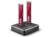 Axagon ADSA-M2C NVMe SSD Dokkoló és Klónozó Állomás