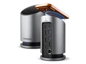 Axagon HMC-WL9 9-in-1 USB-C Dokkoló Állomás - Szürke - Video adapter / KVM / HDMI eszköz