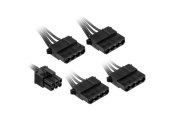 Kolink Regulator 4x MOLEX moduláris tápkábel 95cm fekete