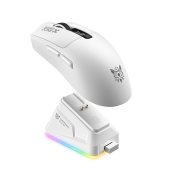 Onikuma DM10 Tri-Mode Vezeték Nélküli Gamer Egér + Dokkoló - Fehér