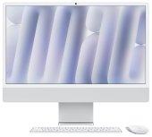 Apple iMac 24 hüvelykes asztali számítógép Apple M4 chippel, 16 GB memóriával és 512 GB SSD tárhellyel ezüst színben