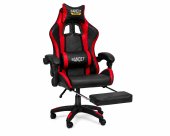 BANDIT Inferno V2 Gamer szék Fekete/Piros, Műbőr, 120 kg