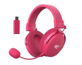 Havit H2015 Pro Five-Mode Vezeték Nélküli Gamer Headset - Magenta