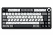 AULA F75 HE Tri-Mode Magnetic Switch mágneses gamer billentyűzet - Fekete-Szürke-Fehér
