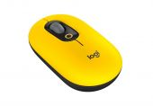 Logitech POP Mouse - Blast/Yellow - Vezeték nélküli egér testreszabható hangulatjelekkel - 2 év garancia - Egér