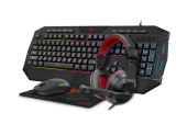 Havit GAMENOTE KB501CM 4 az 1-ben Gaming szett - Headset + Billentyűzet (Angol) + Egér + Egérpad - 1 év garancia - Billentyűzet