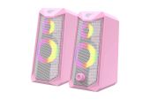 Havit SK202 - Pink - RGB Számítógépes Hangszórók 2.0 - 1 év garancia - Hangszóró