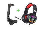 Havit GAMENOTE H2233D - Piros/Fekete - RGB Gaming Fejhallgató - 1 év garancia - Headset