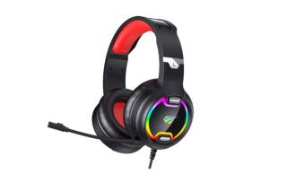 Havit GAMENOTE H2233D - Piros/Fekete - RGB Gaming Fejhallgató - 1 év garancia