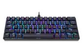 Motospeed CK61 - Blue Switch - Mechanikus Gamer Billentyűzet (Angol Kiosztás!) - 2 év garancia - Billentyűzet