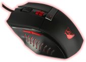 Konix Drakkar Runemaster Evo Vezetékes Gamer Egér - Fekete-Piros, Egyszínű, vezetékes