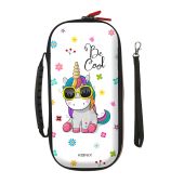 Konix UNIK "Be Cool" Nintendo Switch/Lite utazó tok - fehér/mintás