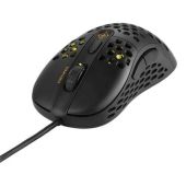 Deltaco DM420 Ultrakönnyű Gamer egér - Fekete, RGB, vezetékes