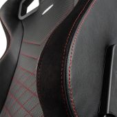 Noblechairs Epic Gamer Szék Alkatrész - PU háttámla - Fekete-Piros varrással, Műbőr