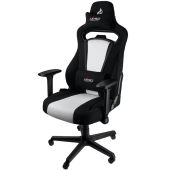 Nitro Concepts E250 Gaming Szék - Fekete/Fehér - 2 év garancia - Gamer szék