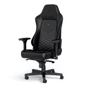 Noblechairs HERO Fekete/Platinafehér Gamer Szék - 2 év garancia - Gamer szék
