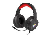 Genesis Neon 200 Gamer Headset, Stereo, Over-Ear, mikrofonos, RGB, USB, vezetékes