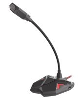Genesis Radium 100 - Fekete/Piros - Gamer Mikrofon, USB