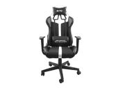 Fury Avenger XL Gamer Szék - Fekete/Fehér, Műbőr, 150 kg