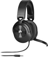 Corsair HS55 Gamer Headset, Stereo, Over-Ear, mikrofonos, 3.5mm jack, vezetékes