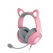 Razer Kraken Kitty V2 Pro Gamer Headset, Virtual surround, Over-Ear, mikrofonos, cicafüles, RGB, USB, vezetékes