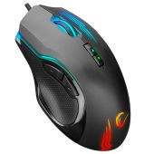 Rampage SMX-G38 CLAW RGB Vezetékes Gaming Egér - Fekete, RGB, vezetékes
