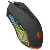 Rampage SMX-G68 SPEAR RGB Vezetékes Gaming Egér - Fekete, RGB, vezetékes
