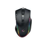 Rampage SMX-G72 GREEDY RGB Vezetékes Gaming Egér - Fekete, RGB, vezetékes