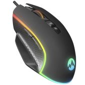 Everest RAGE-X2 fekete RGB Gamer Egér - Egér