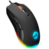 Everest SGM-L1 LUMOS fekete RGB Gamer Egér - Egér