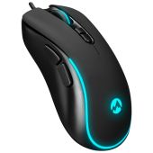 Everest SM-G58 X-HAMMER Gamer fekete optikai egér, Színes, vezetékes