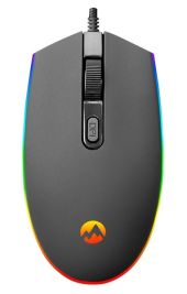 Everest SM-GX66 Gamer fekete optikai egér, Színes, vezetékes