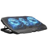 Rampage AD-RC4 Blue Notebook Hűtőpad 17"-ig, 15col, USB, LED