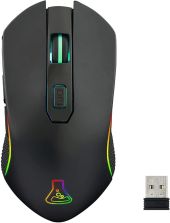 The G-Lab Kult Xenon Vezeték nélküli Gamer Egér - Fekete, RGB, vezeték nélküli, wireless