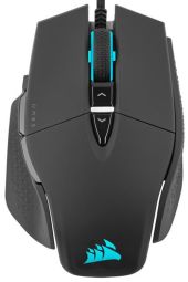 CORSAIR M65 RGB Ultra Hangolható FPS Gamer Egér - RGB Világítás - 26 000 DPI - Fekete - 2 év garanc, RGB, súlyozható, vezetékes, súlyozható